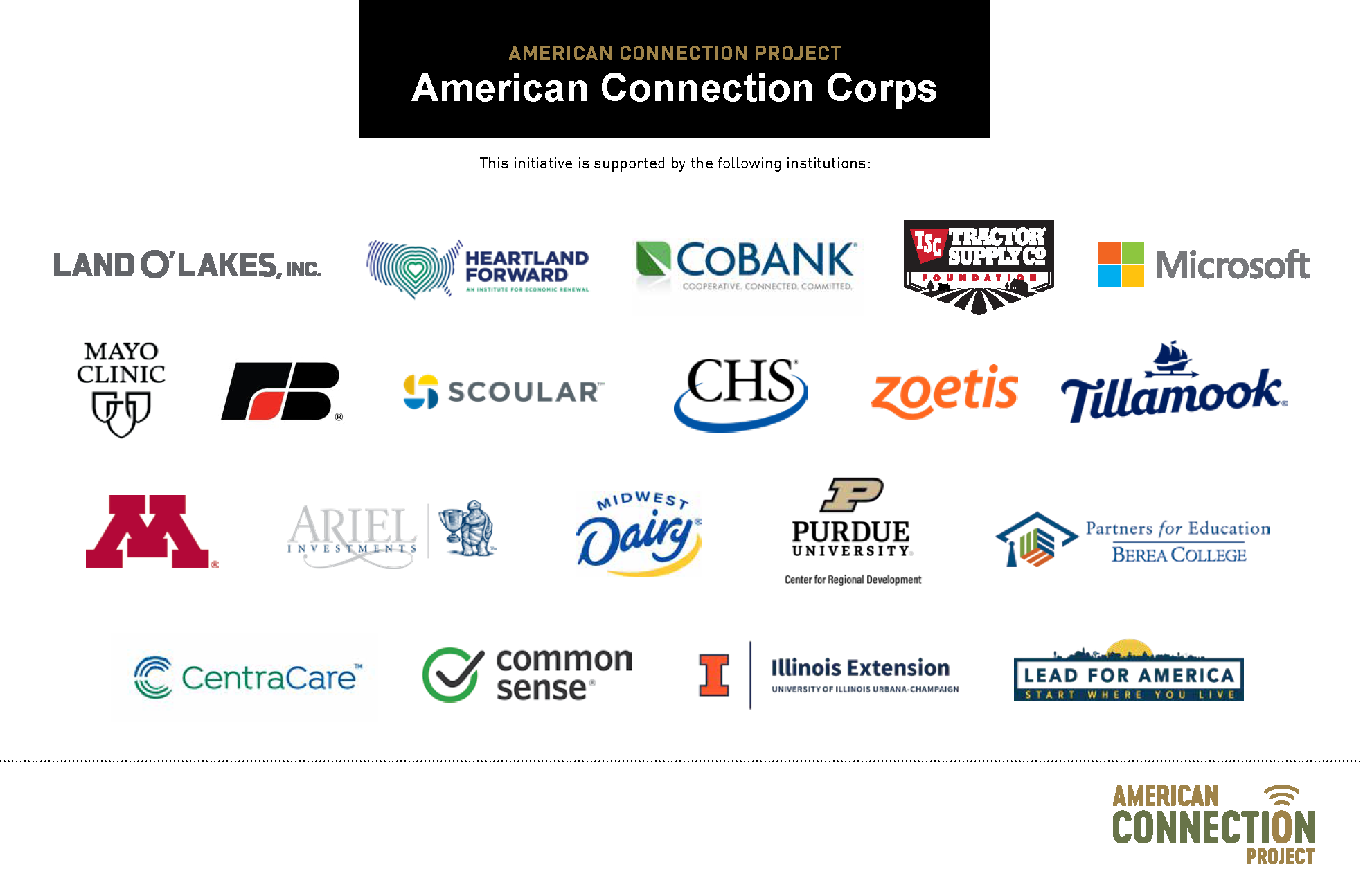 What partner organizations are saying about the American Connection Corps